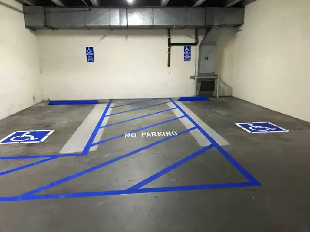 handicap parking spots