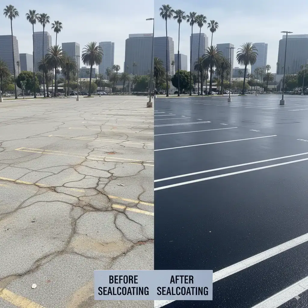 Parking Lot Sealcoating Protection Benefits 1
