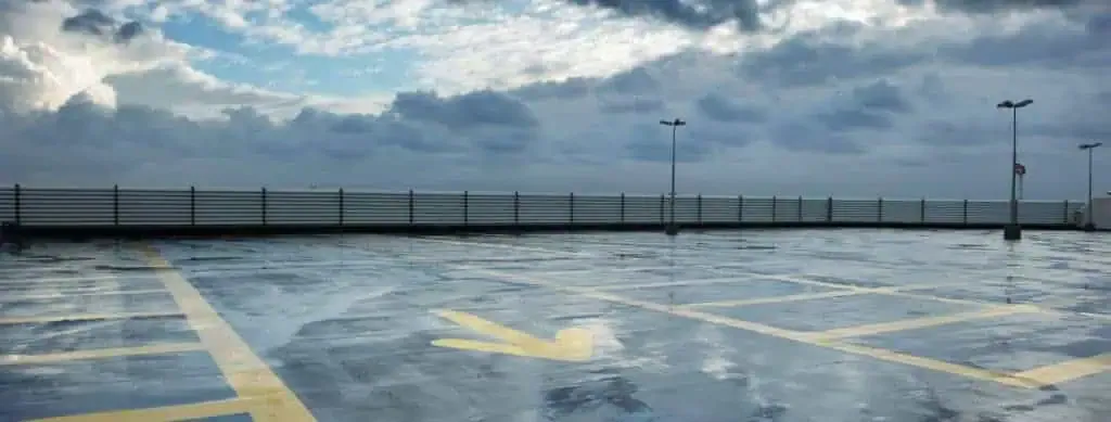 Fresh parking lot striping ensures vehicular and pedestrian safety, maintains ADA compliance, and minimizes legal risks. parking lot ada compliance company
