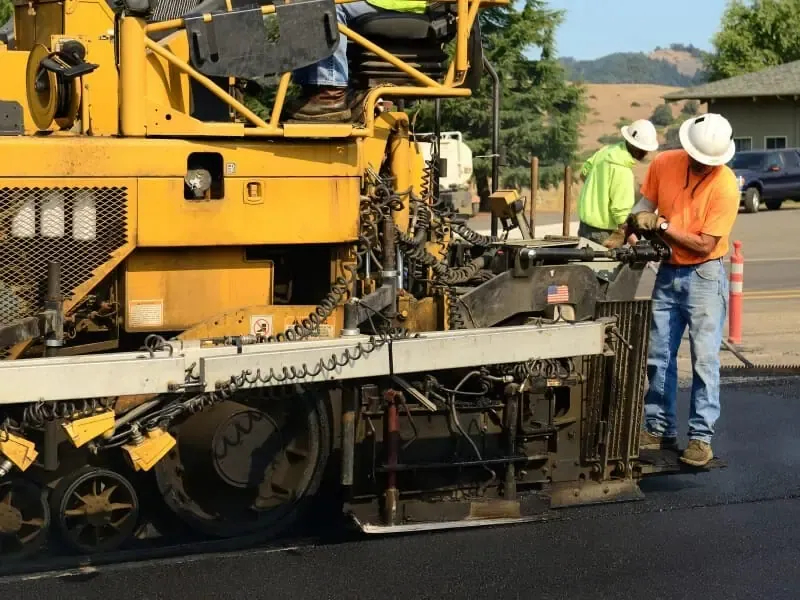 highway resurfacing for road marking & new highway signs