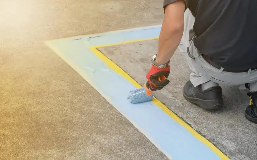 Highway painting by hand