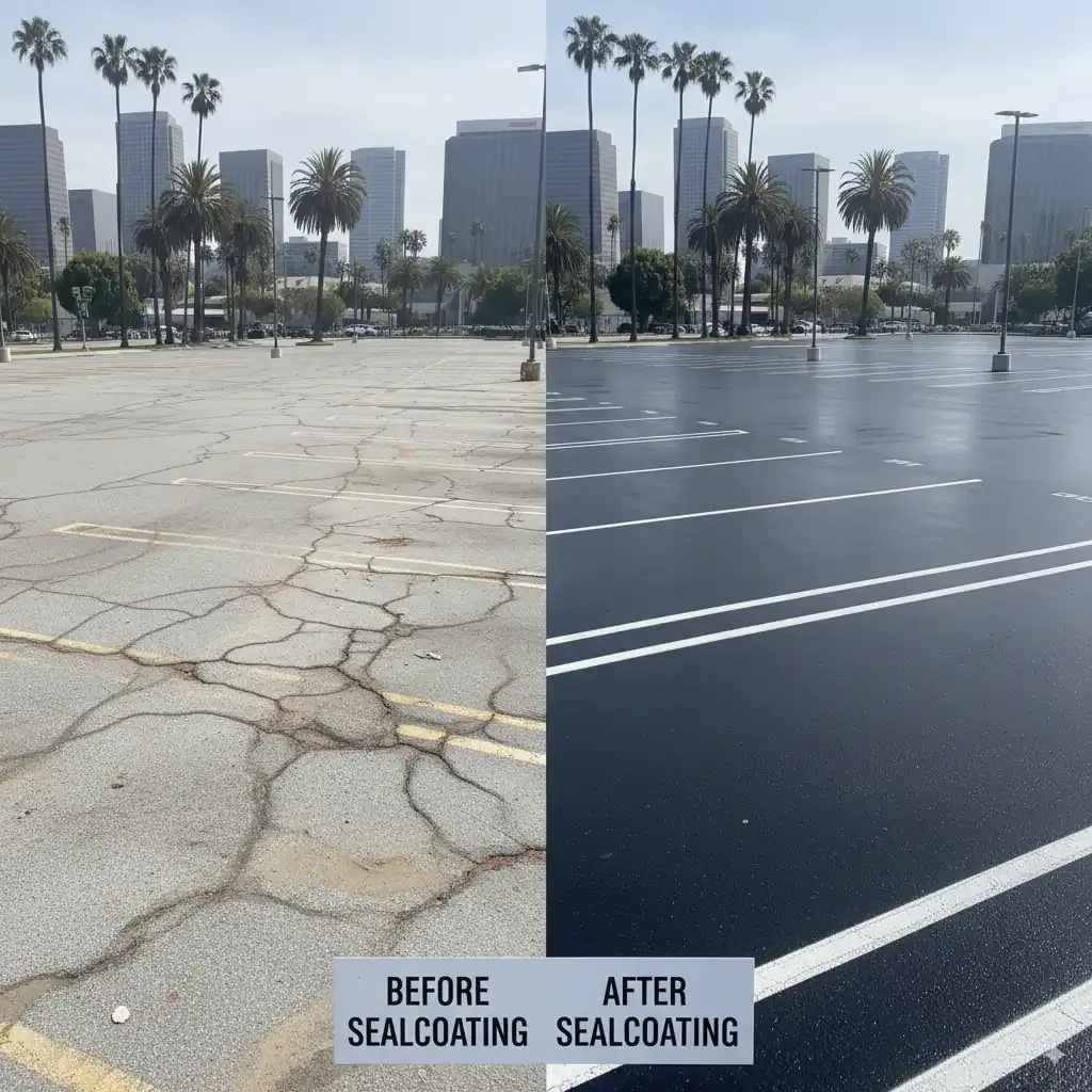 Parking Lot Sealcoating Protection Benefits 1
